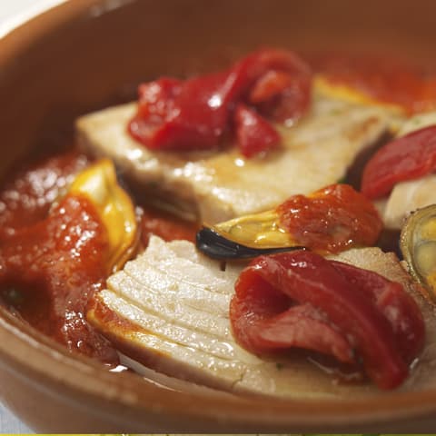Imagen Atún Campos en salsa gorria con mejillones